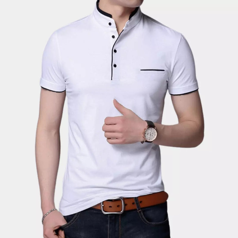 Camisa Polo Masculina Mandarim