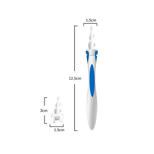 Limpador de Ouvido Espiral Removedor de cera – EarCleaner™ c/16 Grips