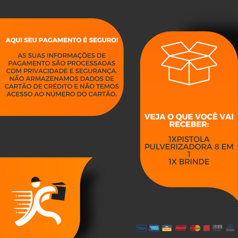 Pistola Pulverizadora 8 EM 1 - A MANEIRA MAIS FÁCIL E RÁPIDA DE DAR BANHO NO SEU PET