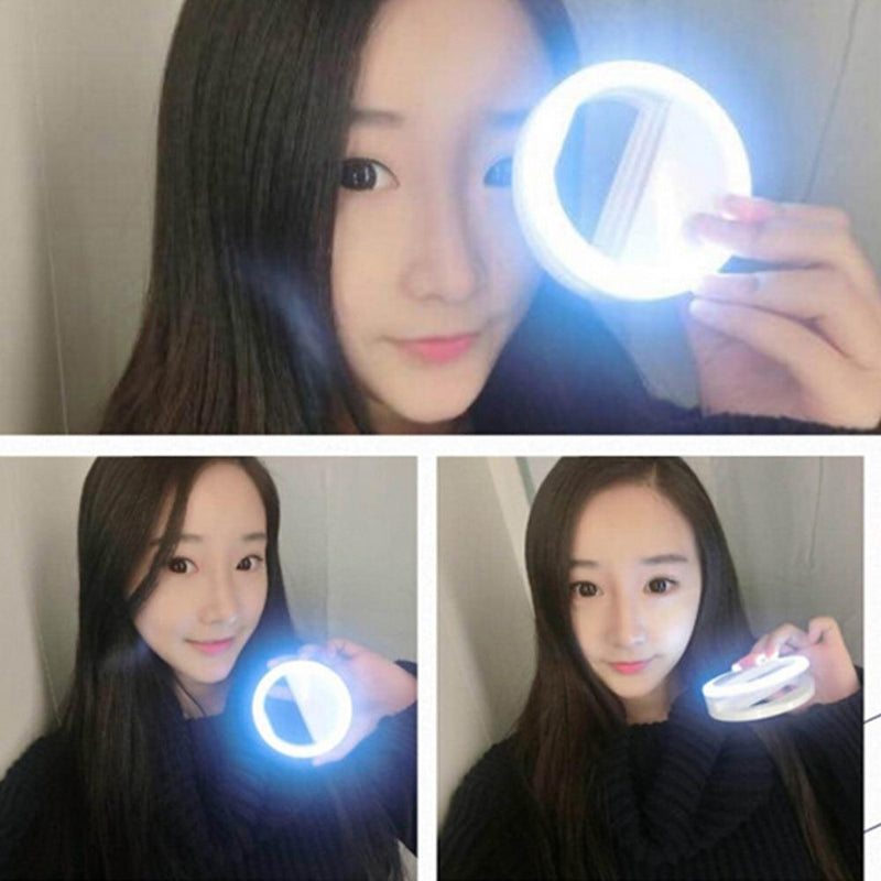 Anel de LED para Selfie FlashRing com 3 Intensidades