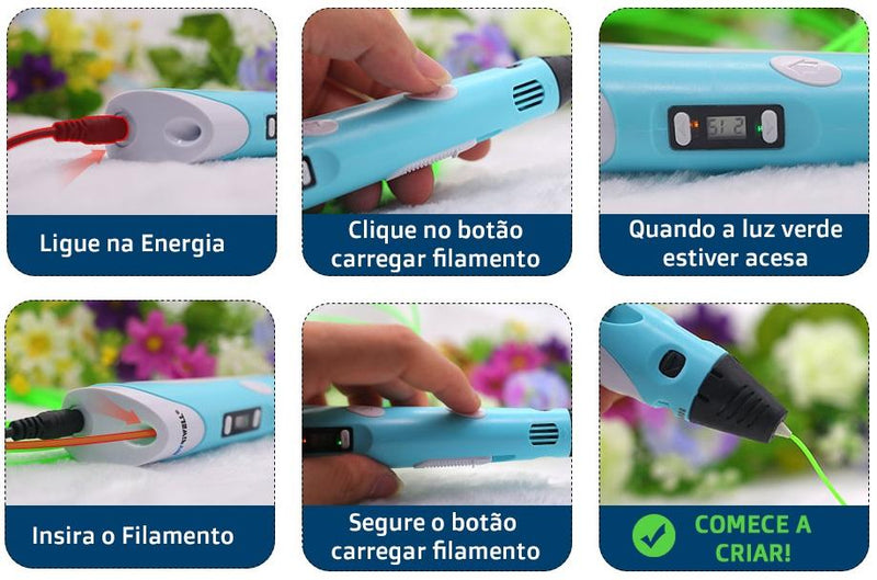 Caneta de Impressão 3D para Crianças