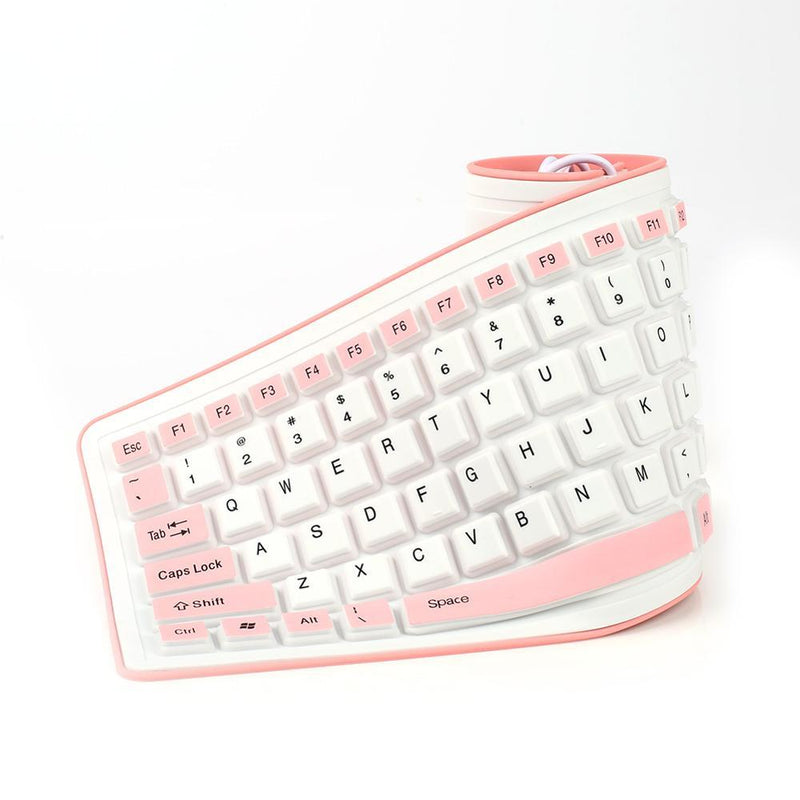 Teclado de Silicone Flexível, 103 Teclas, USB – À Prova D’água